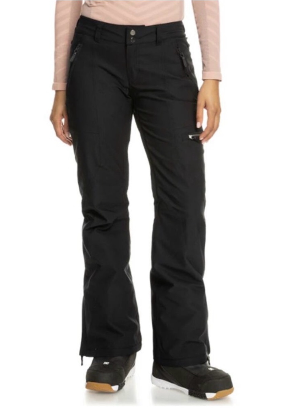 Roxy slim fit Cabin Snow Pants XS excellent pre owned condition black gore-tex